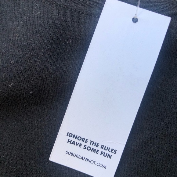 Sub_Urban Riot Zelda Stripe Willow Sweater Black - Picture 4 of 7